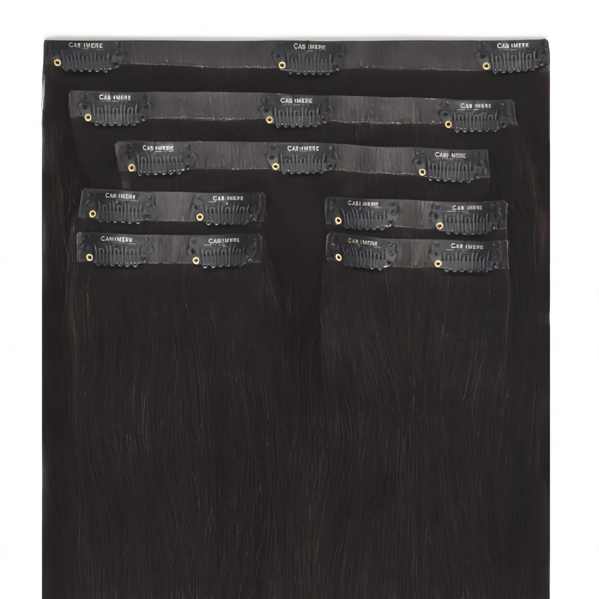 Seamless Clip In Hair Extensions #Deep Brown