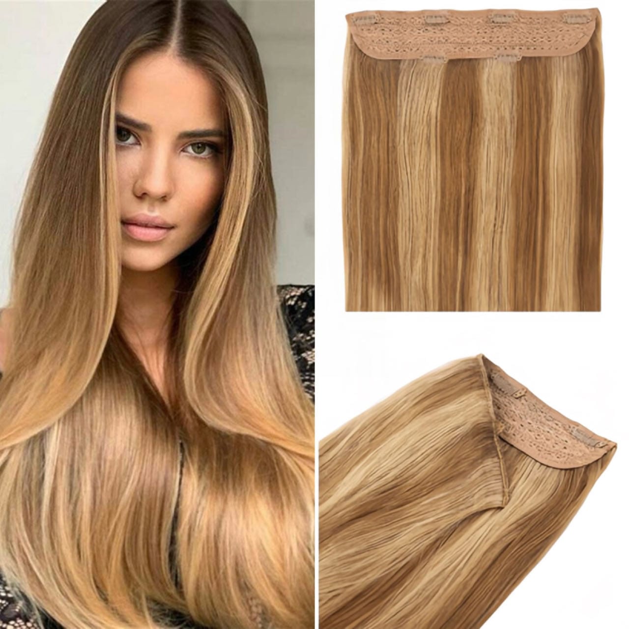 Clip In Hair Volumizer Toffee Blonde 18/10