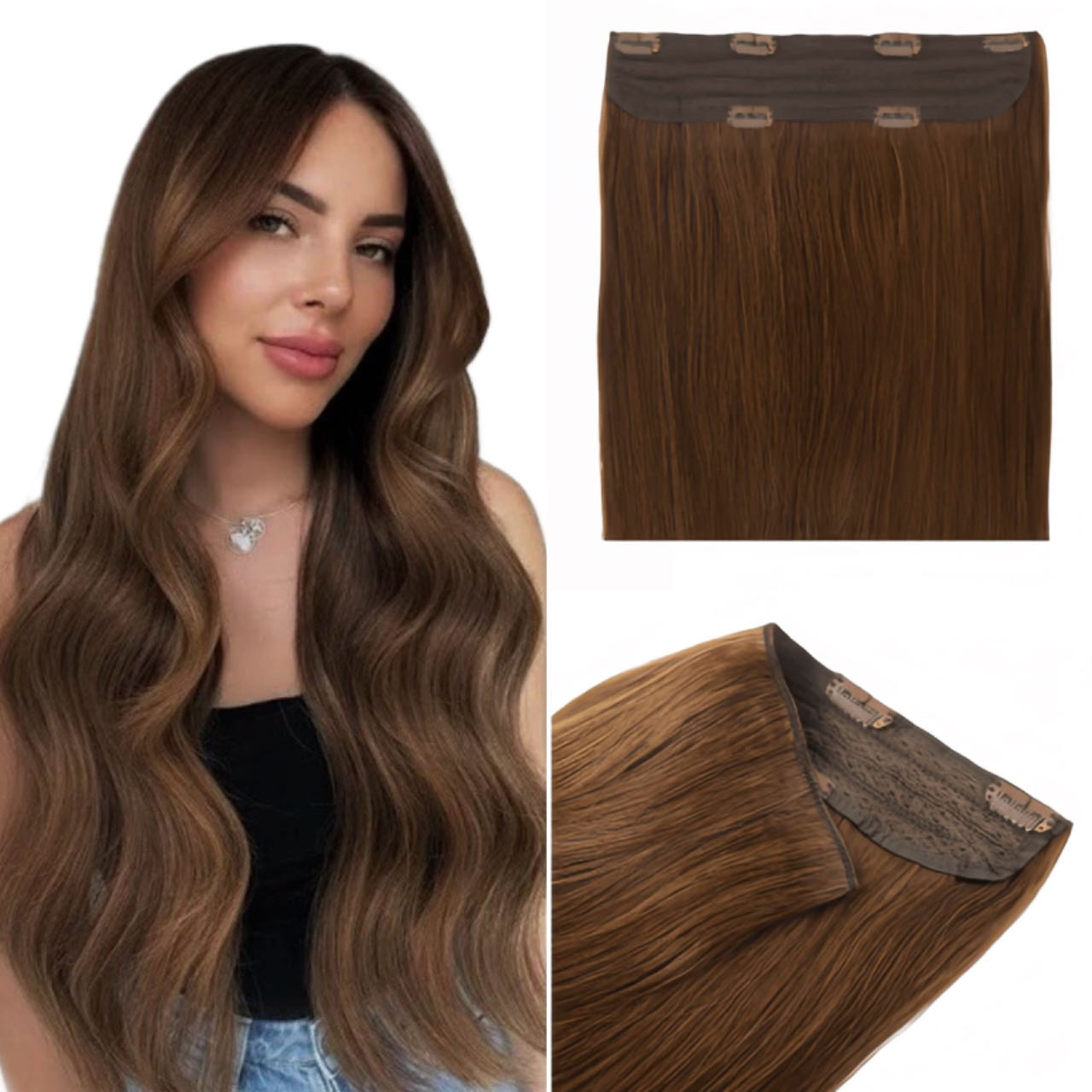 Clip In Hair Volumizer Truffle Brown 6