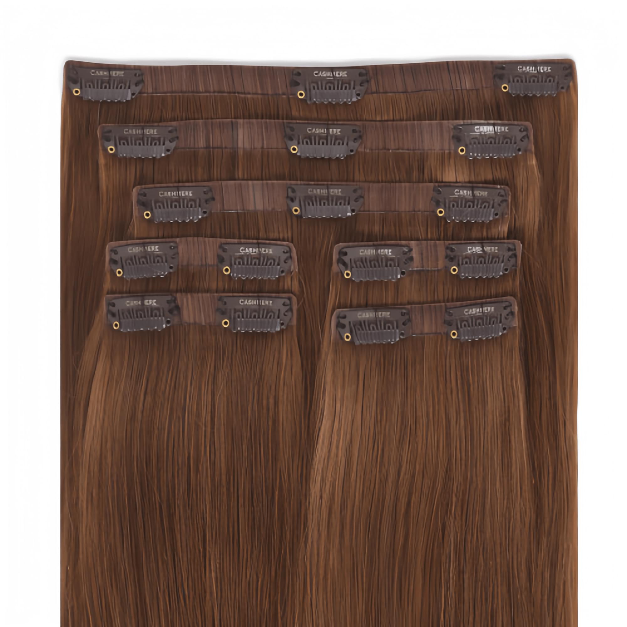 Seamless Clip In Hair Extensions #Californian Sun Brunette