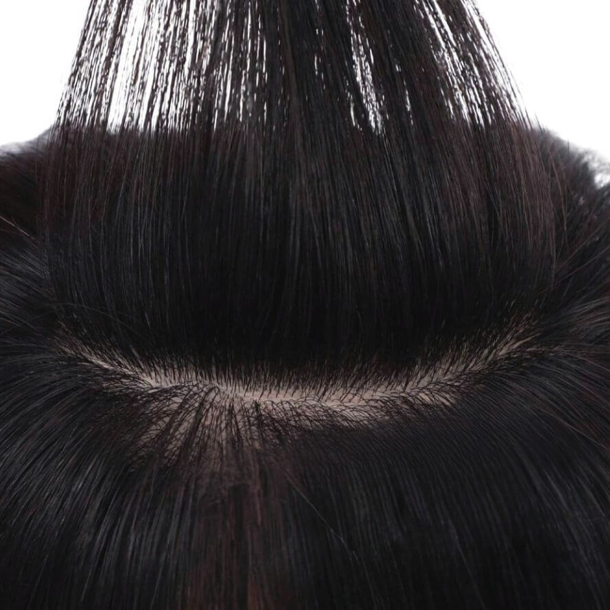Hair Topper Silk Base 5.5*6 inches #1 Jet Black