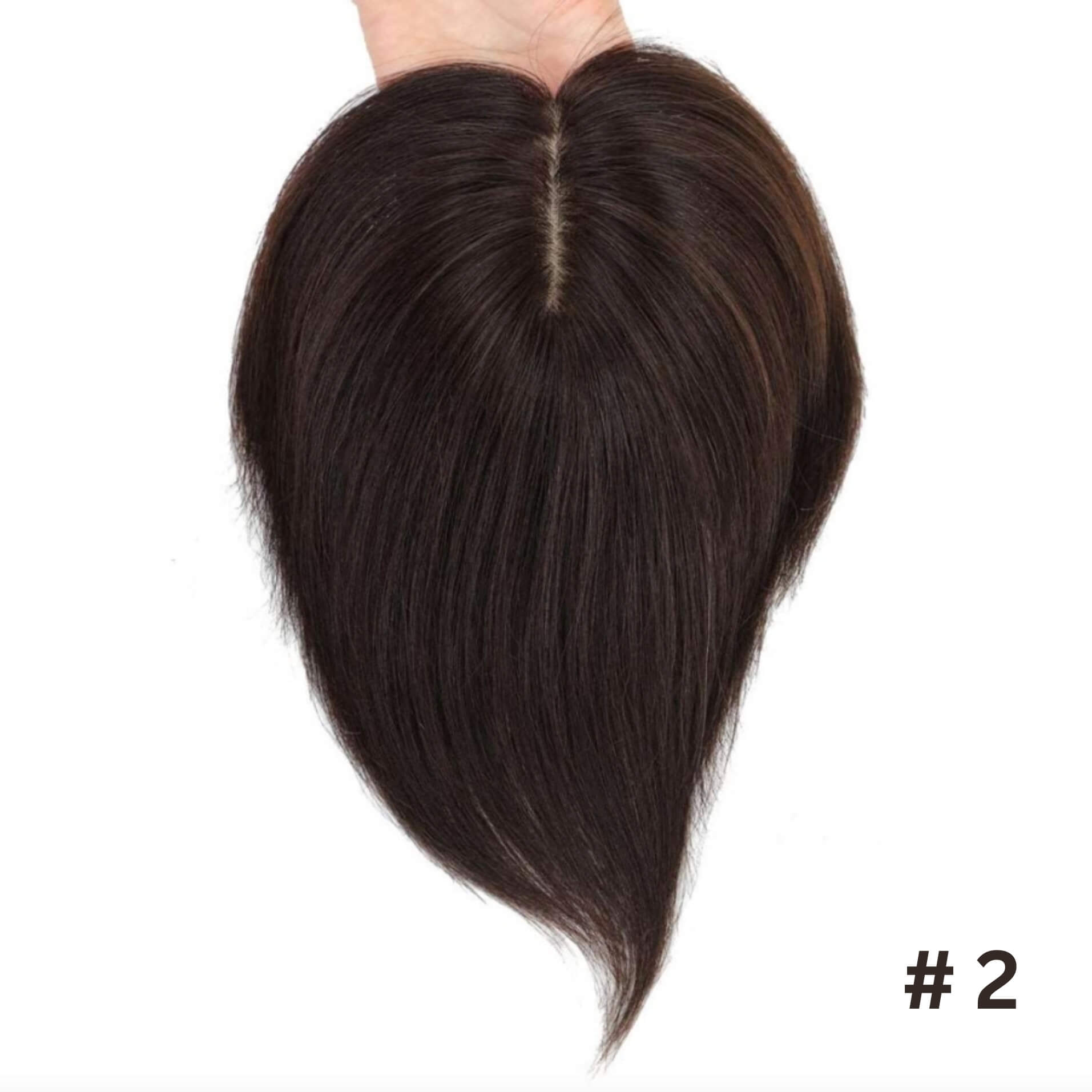 Hair Topper Silk Base 5.5*6 inches (with bangs )