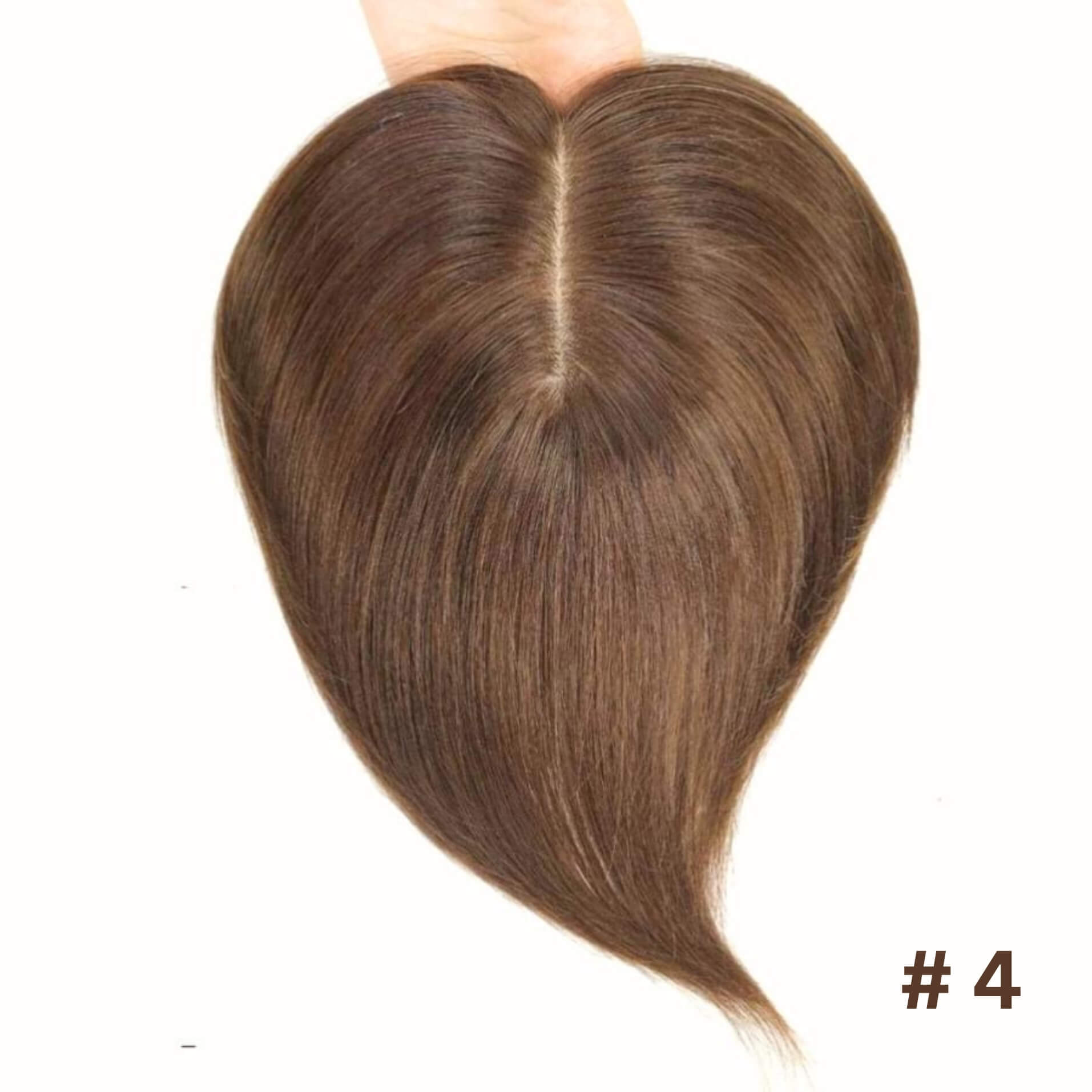 Hair Topper Silk Base 5.5*6 inches (with bangs )