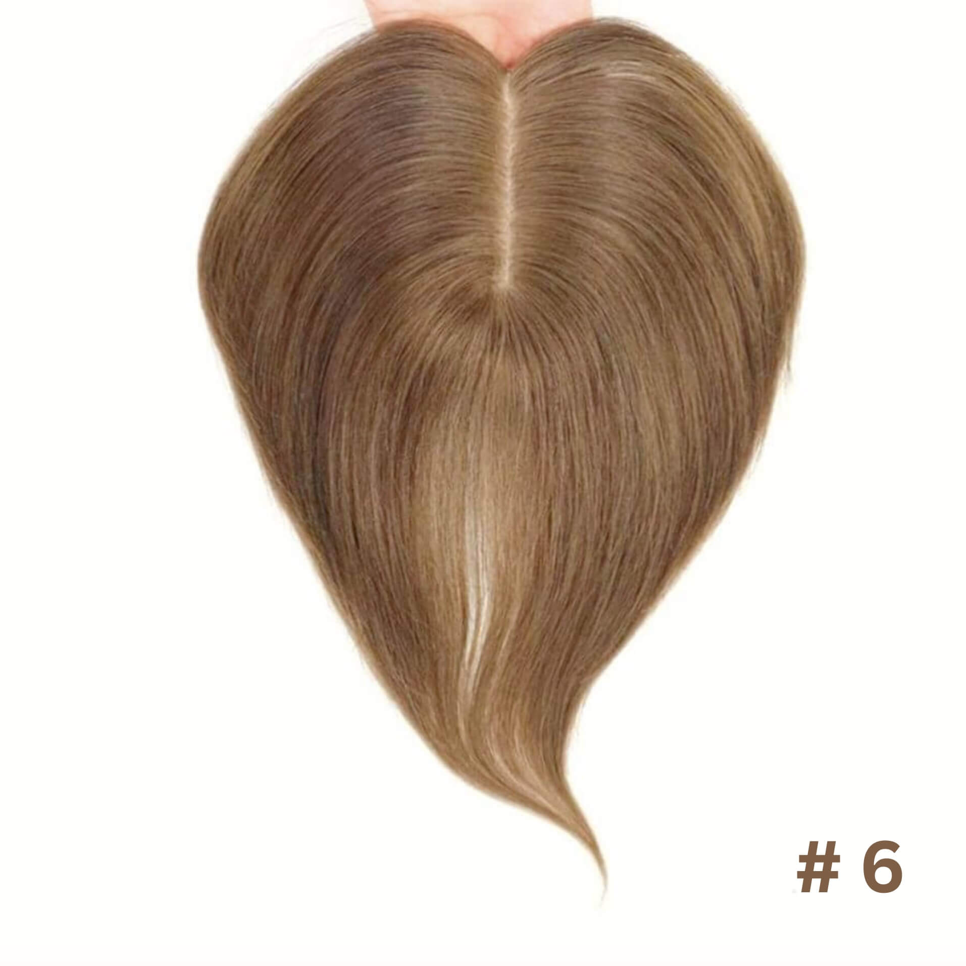 Hair Topper Silk Base 5.5*6 inches (with bangs )