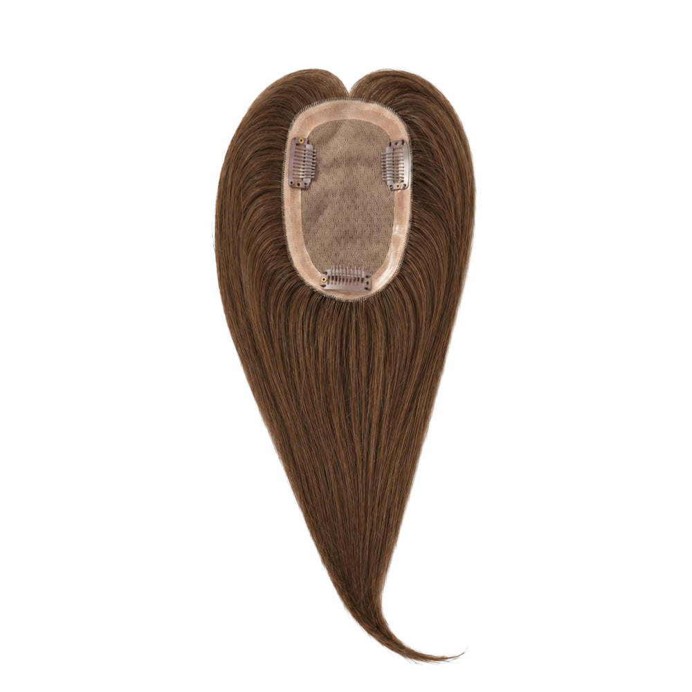 Hair Topper Silk Base 3*5 inches #4 Medium Brown