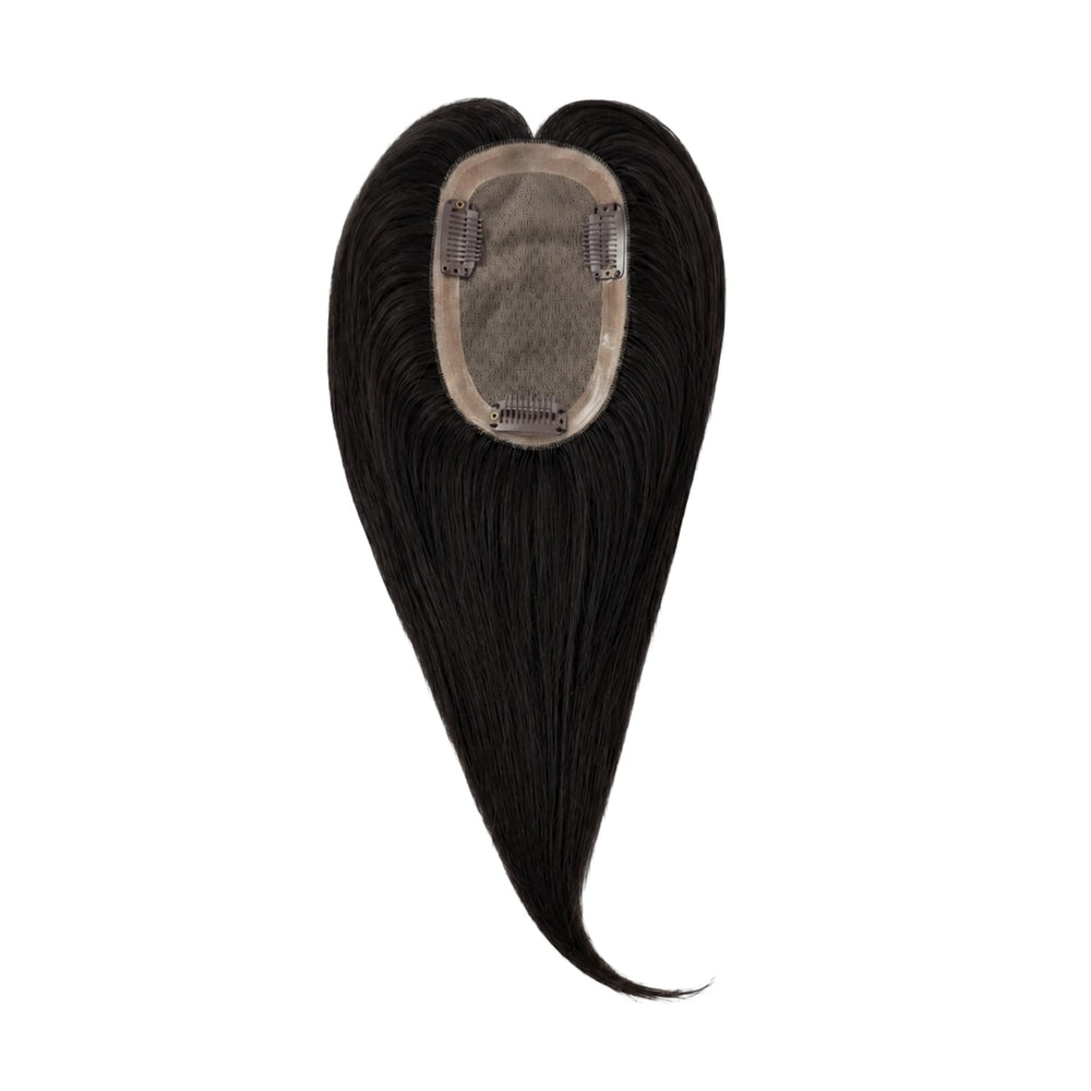 Hair Topper Silk Base 3*5 inches #Color A(Between 1B and 2)