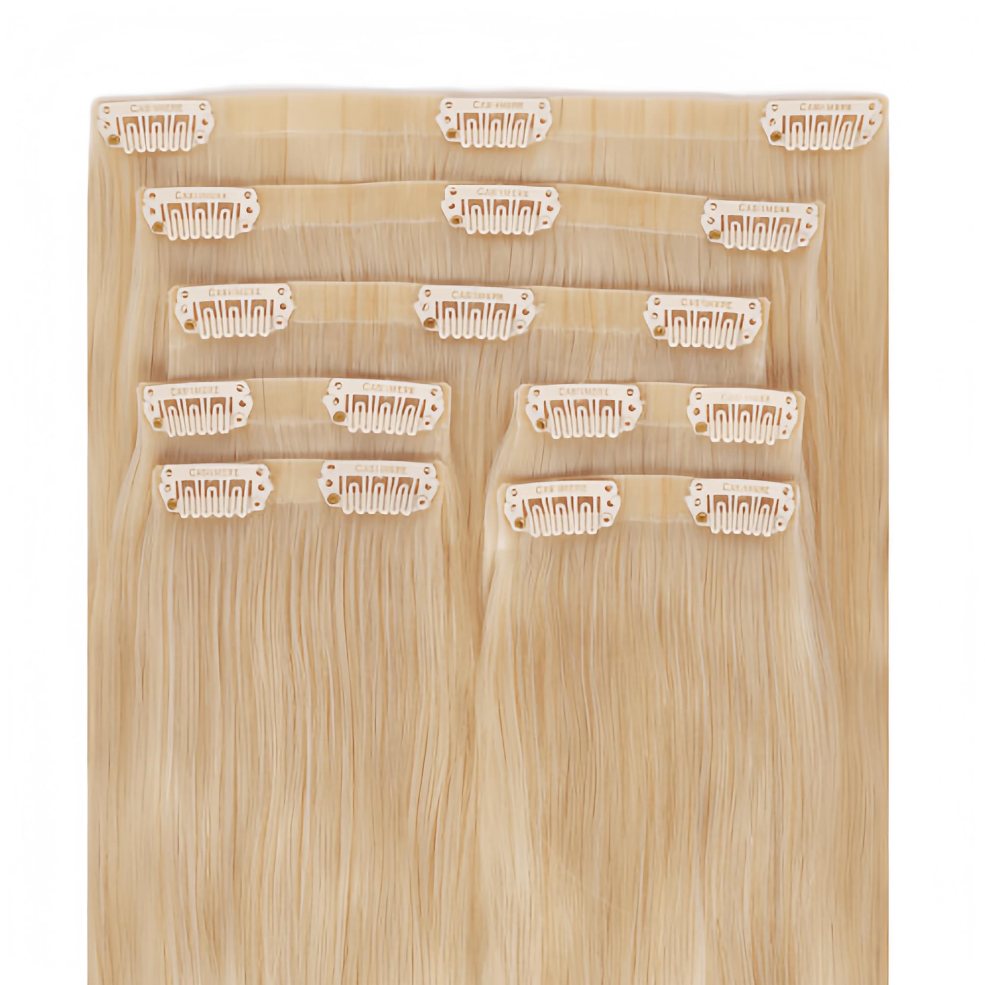 Seamless Clip In Hair Extensions #Champagne Blonde