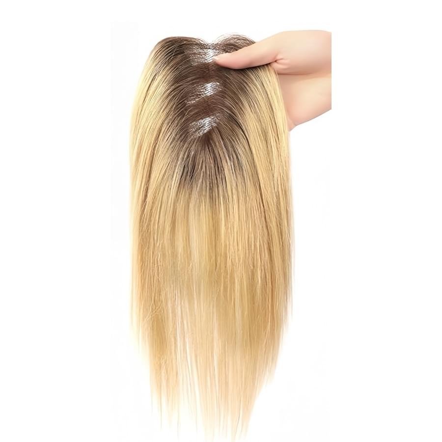 MonaHandmadeRemyHairTopper_4_27MediumBrownwithHoneyBlonde1