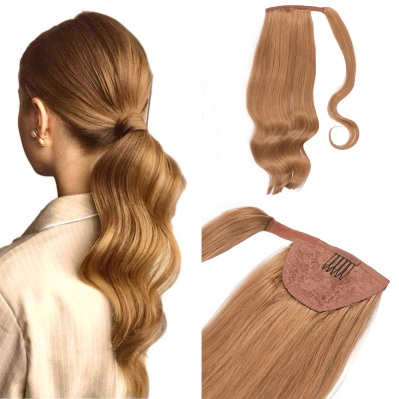 Ponytail Extensions Butterscotch Blonde 27