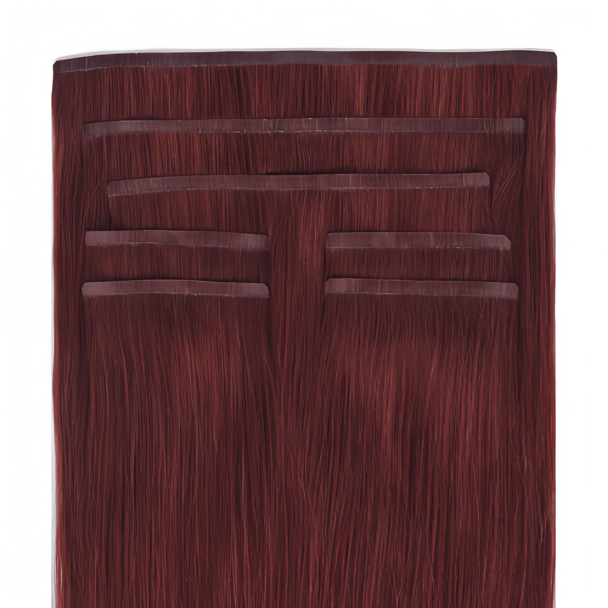 Seamless Clip In Hair Extensions #Burgundy Red