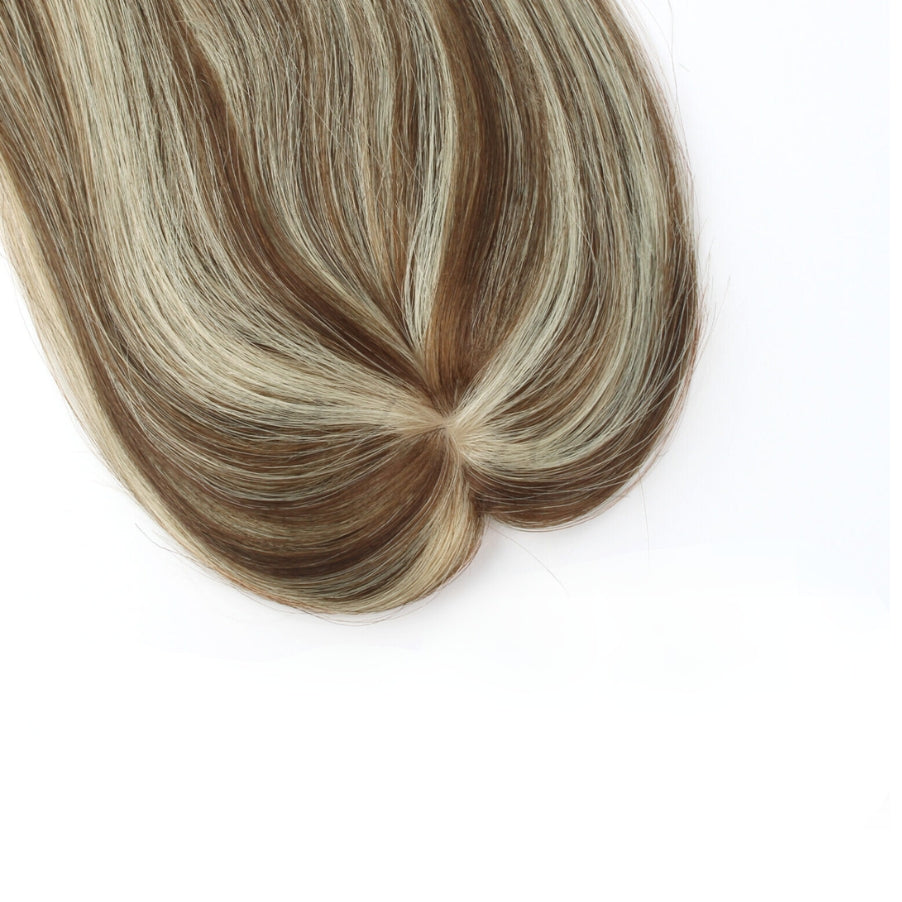 Hair Topper Silk Base 3*5" #4/27 blonde brown1
