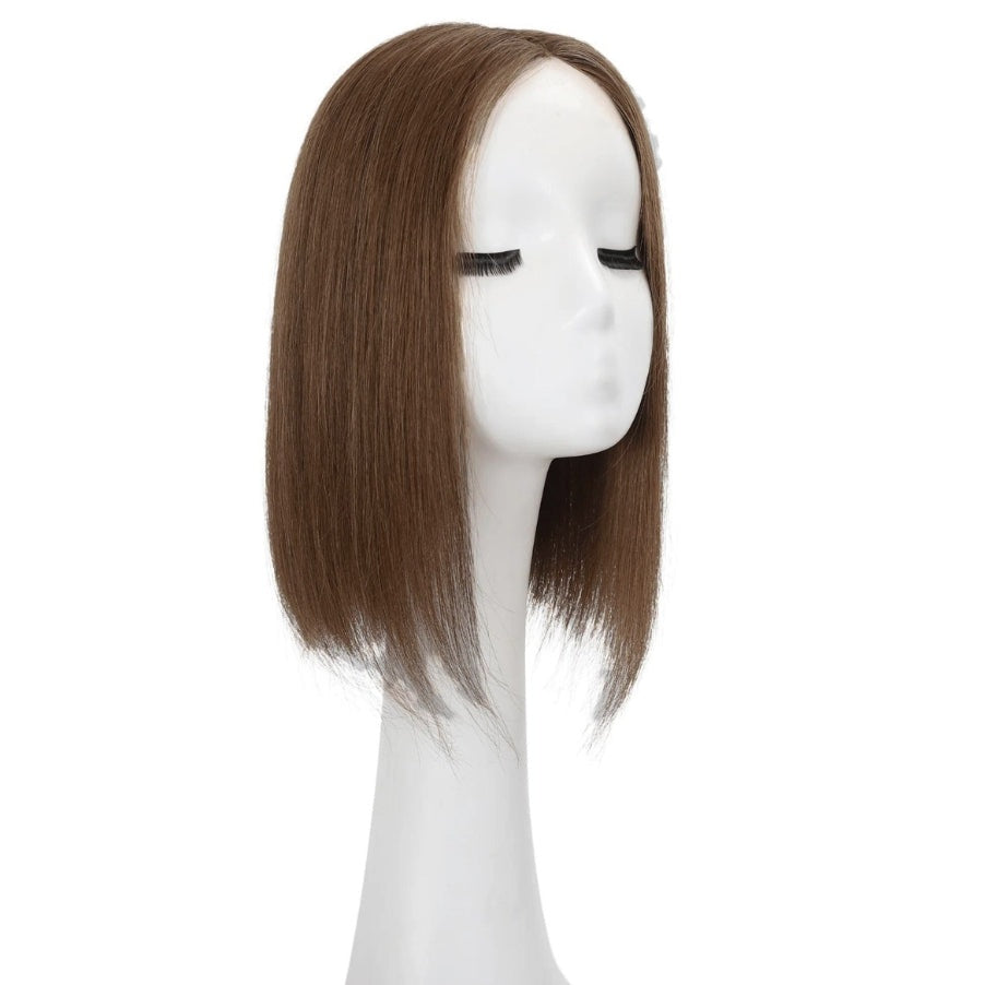 Hair Topper Silk Base 3*5 inches #4 Medium Brown
