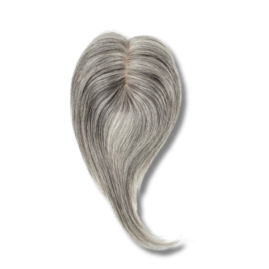 Hair Topper Silk Base 3*5" light grey3