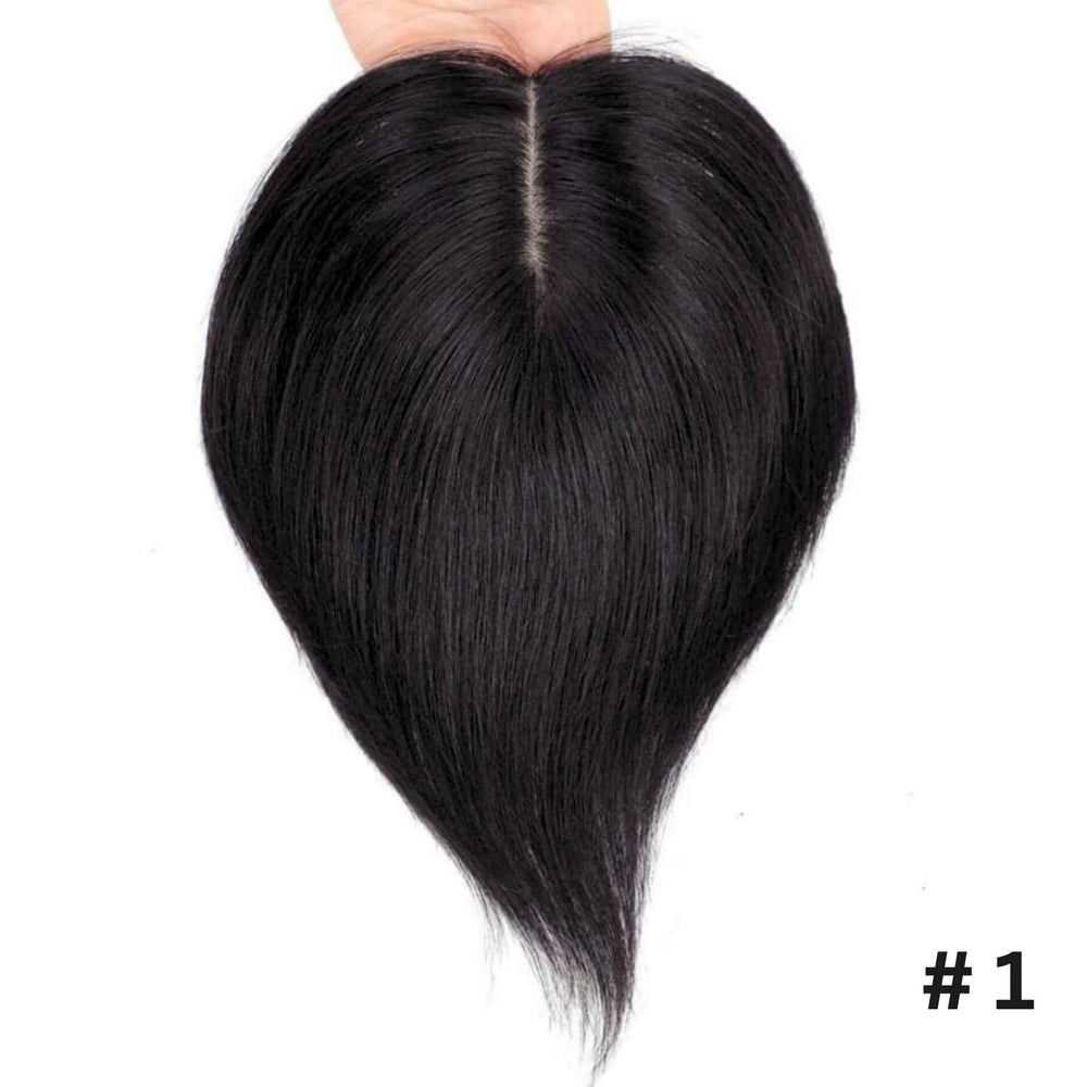 Hair Topper Silk Base 5.5*6 inches (with bangs )