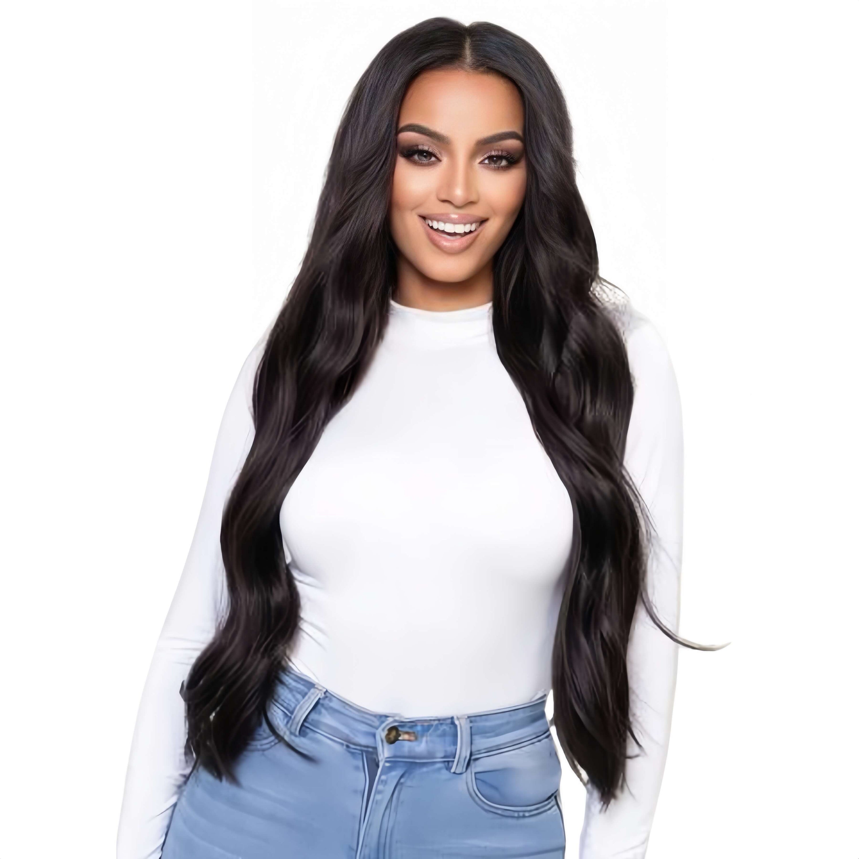 Hair Topper Silk Base 5.5*6 inches (with bangs )