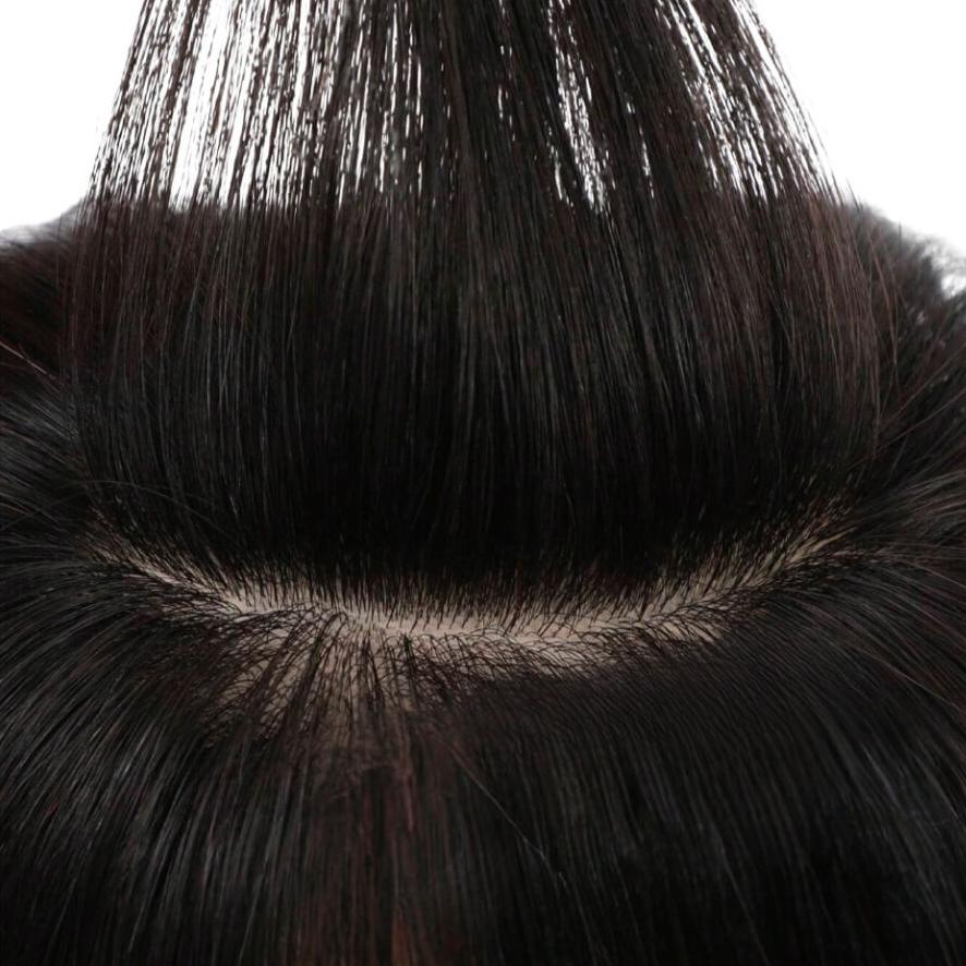 Hair Topper Silk Base 5.5*6 inches (with bangs )