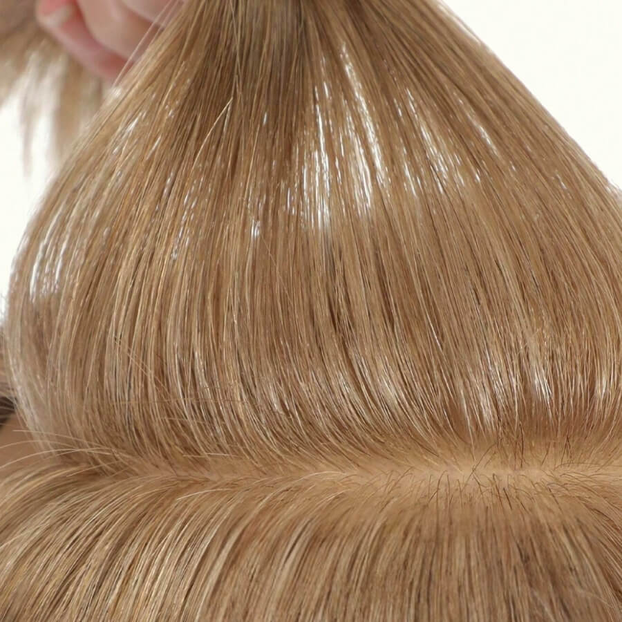 Hair Topper Silk Base 5.5*6 inches (with bangs )