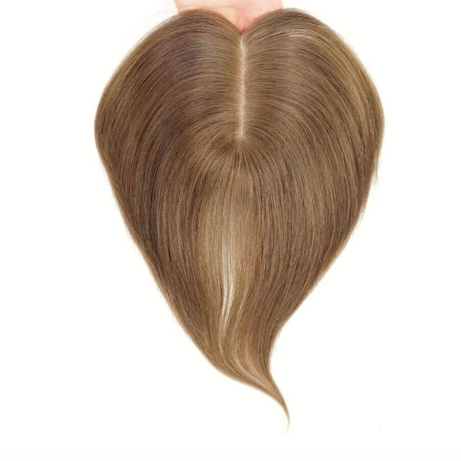 Hair Topper Silk Base 5.5*6 inches #6 Light Brown