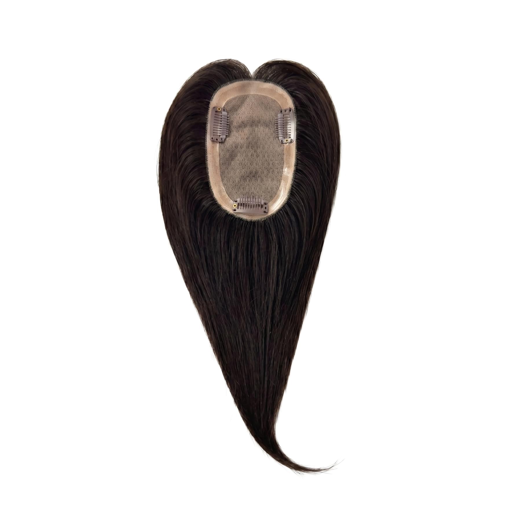 Hair Topper Silk Base 3*5 inches #2 Dark Brown