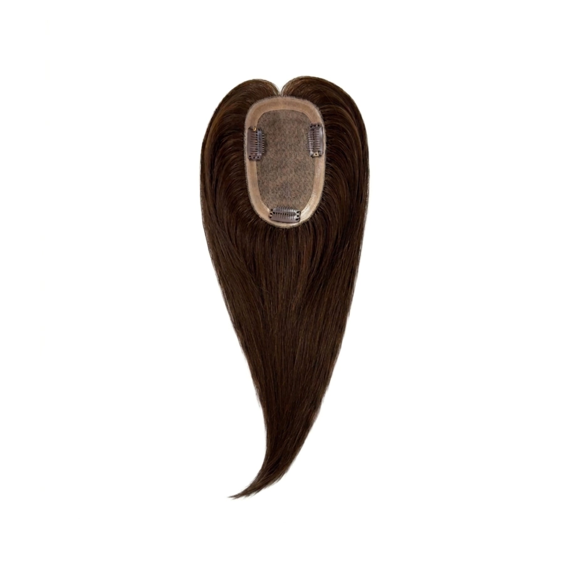 Hair Topper Silk Base 3*5 inches #3 Chocolate Brown