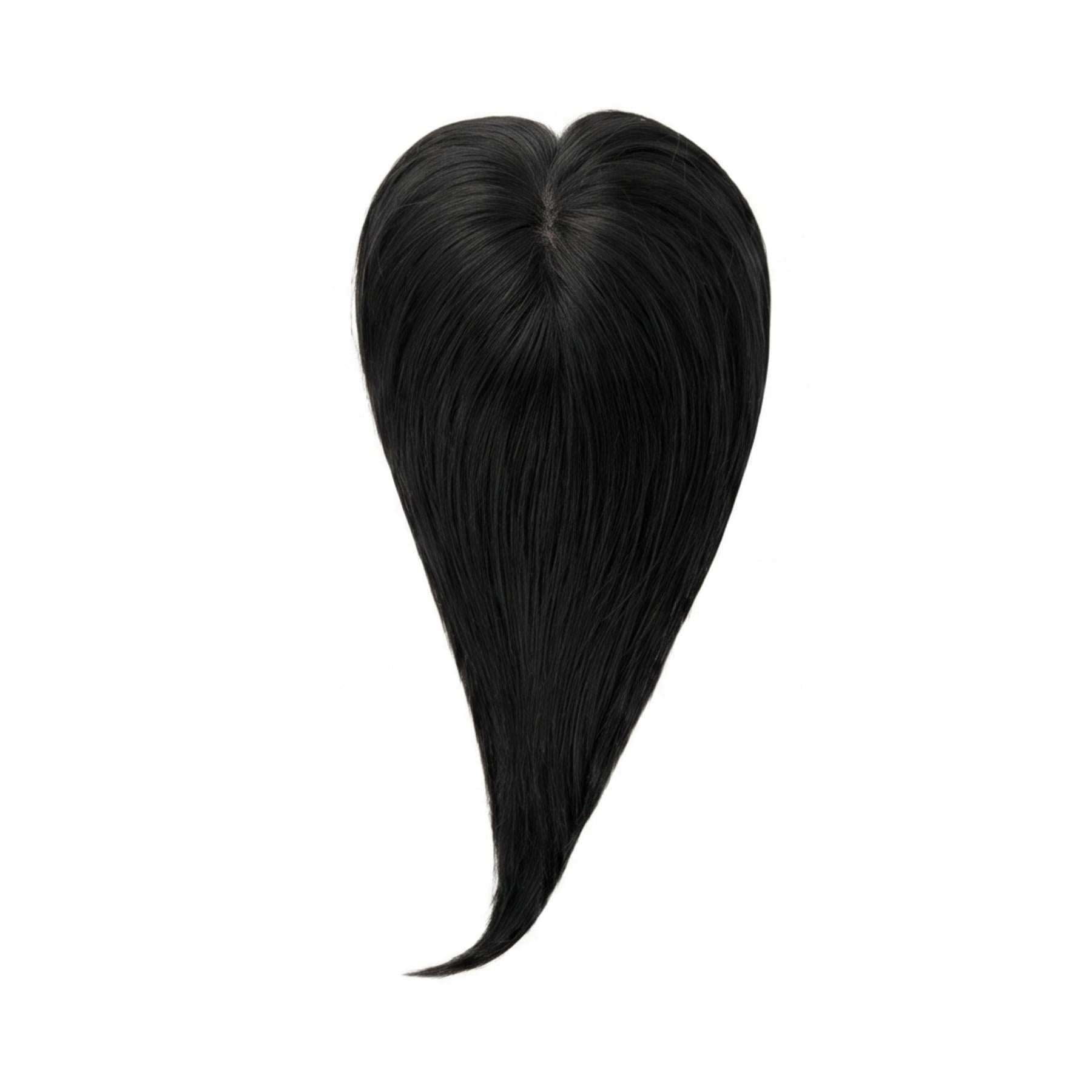 Hair Topper Silk Base 3*5 inches #1B Natural Black