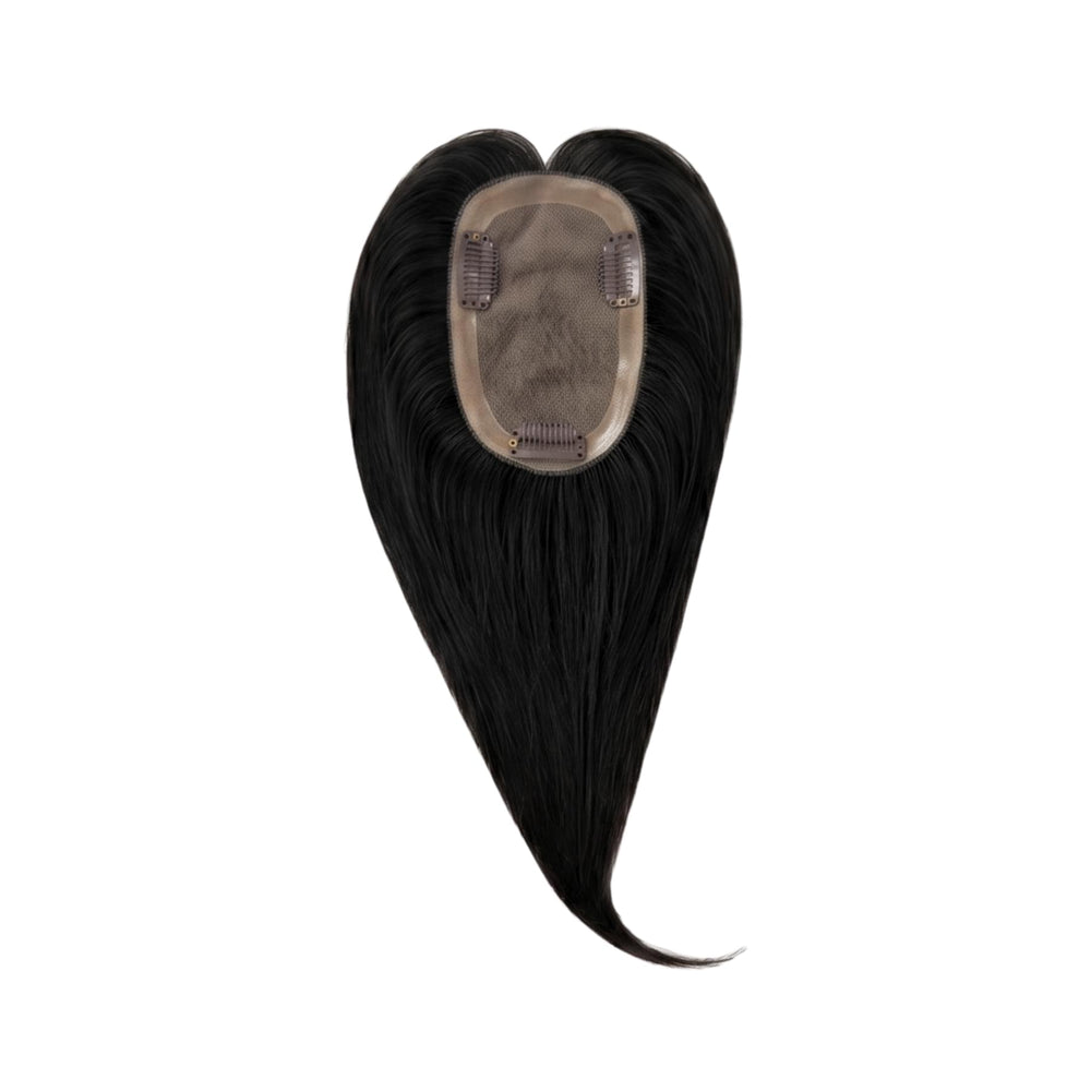 Hair Topper Silk Base 3*5 inches #1 Jet Black
