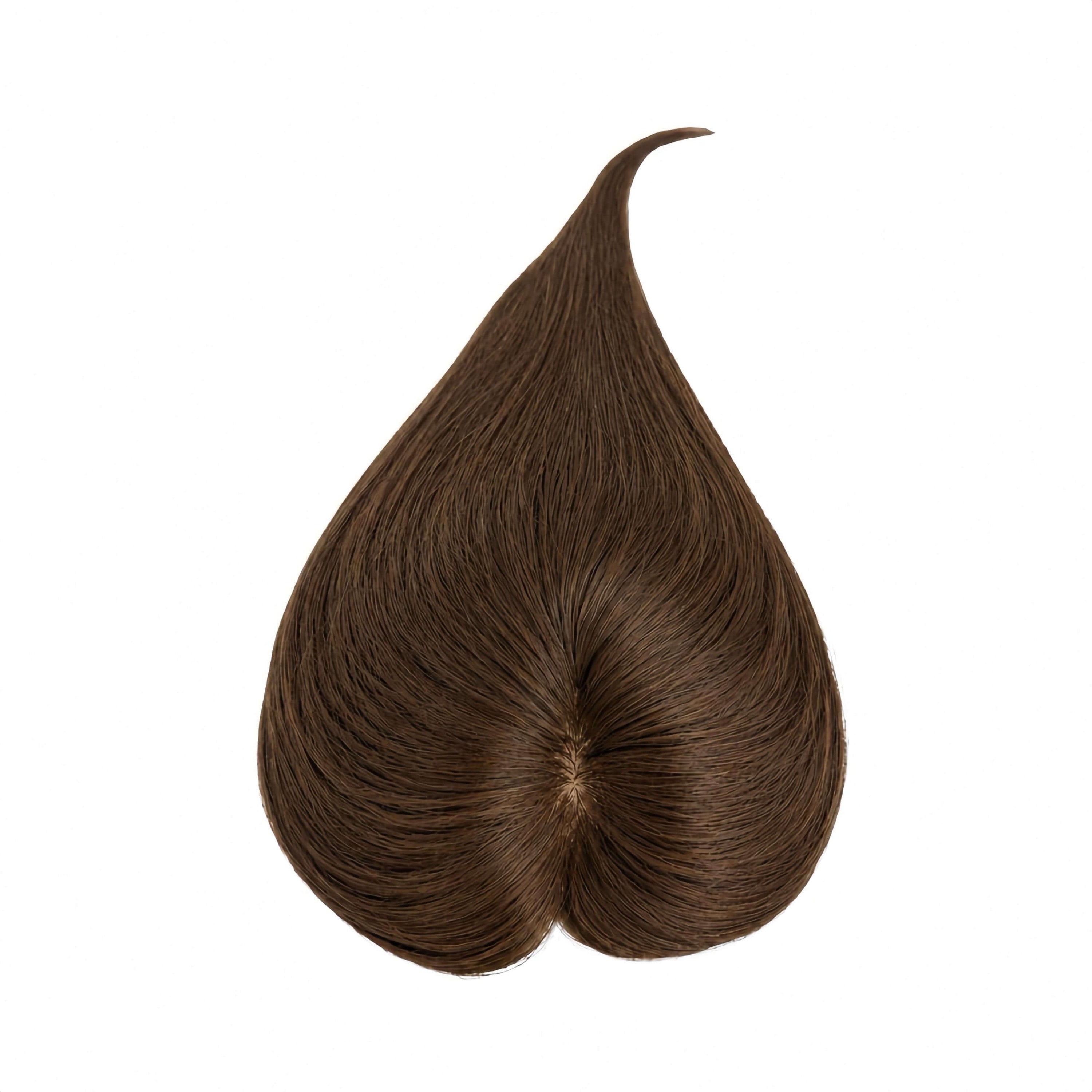 Hair Topper Silk Base 3*5 inches #4 Medium Brown