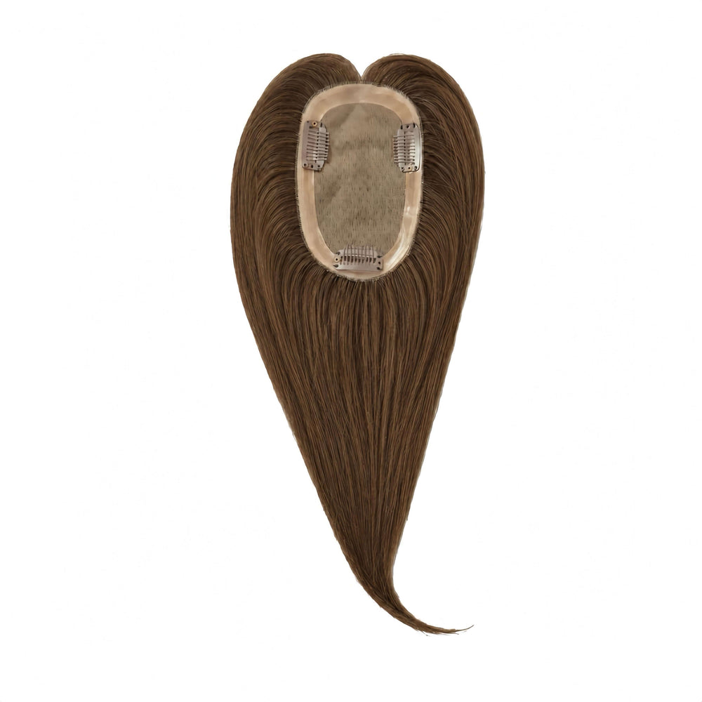 Hair Topper Silk Base 3*5 inches #4 Medium Brown