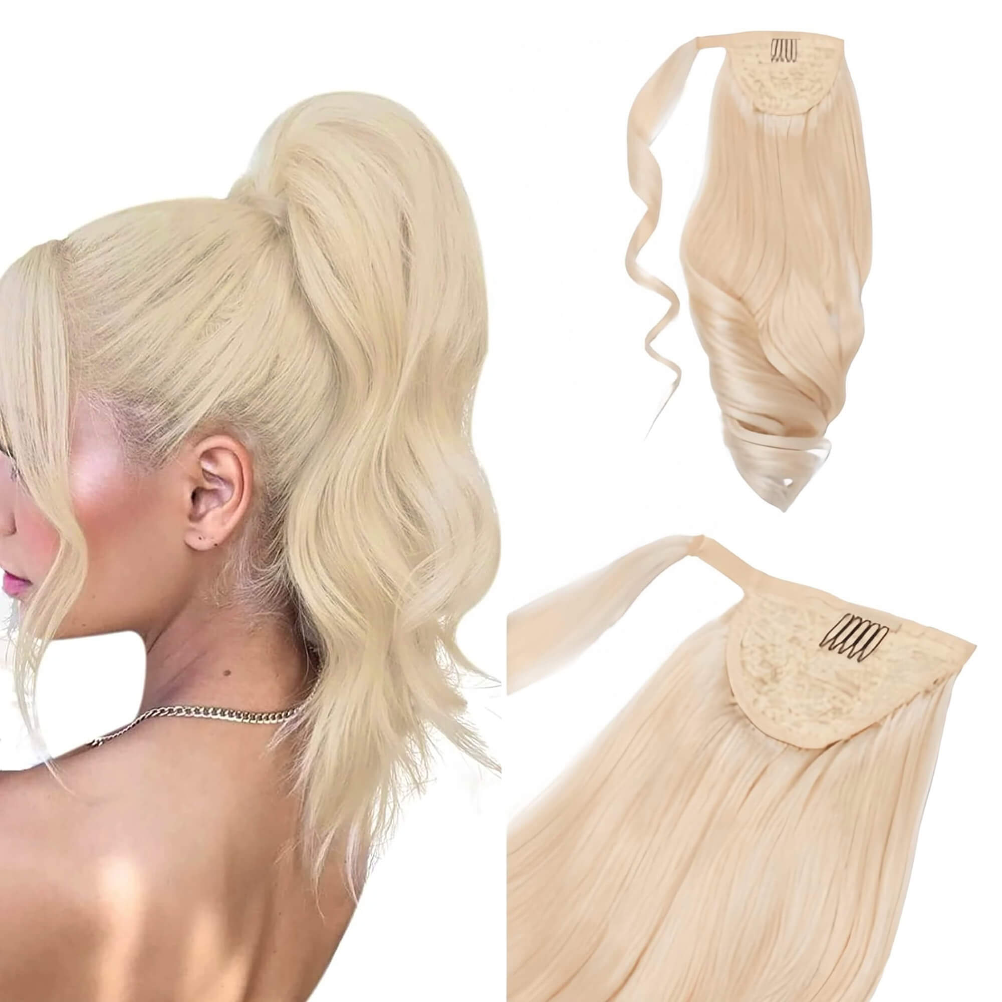 Ponytail Extensions Champagne Blonde 60B