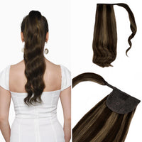 Ponytail Extensions Obsidian Brown 2/10