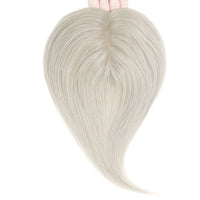 hair topper silk base 5.5*6 inch silver_white1_