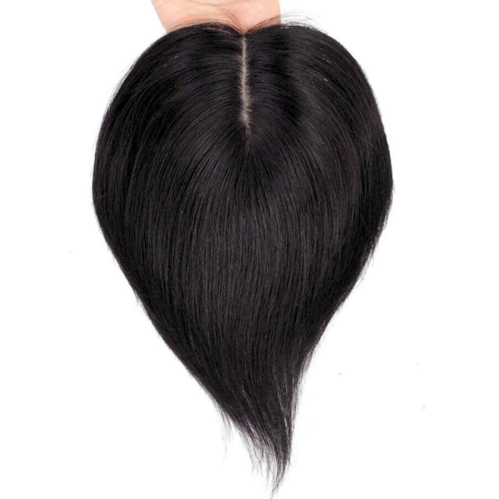 Hair Topper Silk Base 5.5*6 inches #1 Jet Black