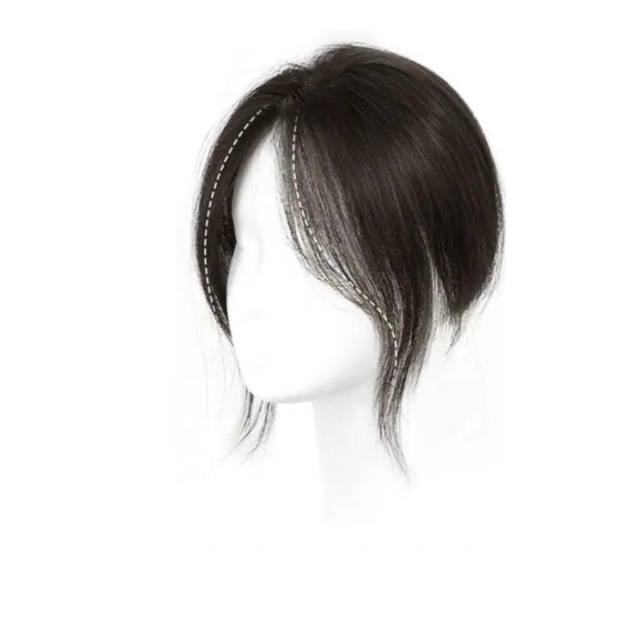 Mona  Handmade Remy Hair Topper #Dark Grey