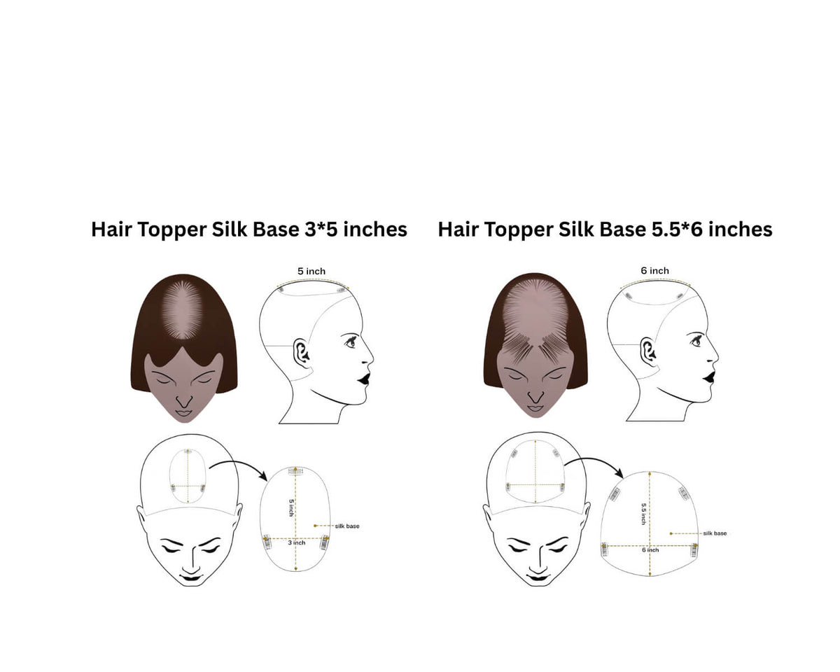 Silk Base Hair Topper – SHINING HAIR GLOBAL