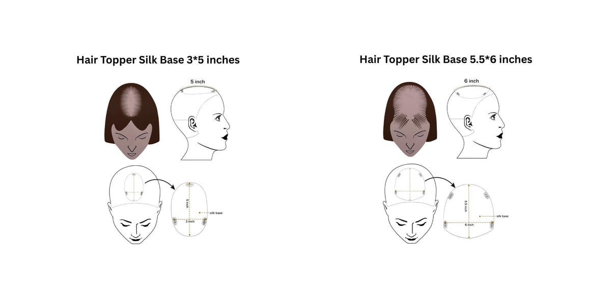 Silk Base Hair Topper – SHINING HAIR GLOBAL