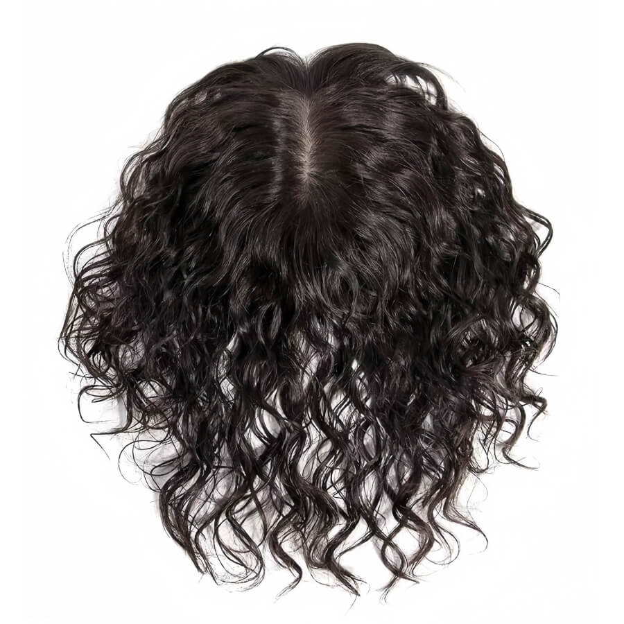 Wavy Hair Topper Silk Base 3*5 inches